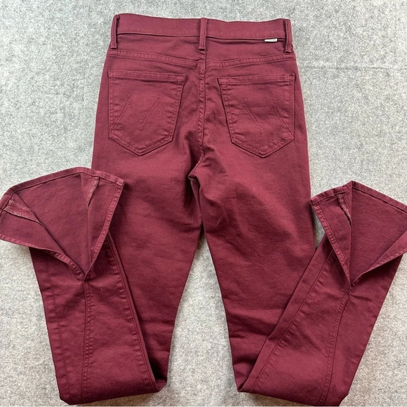 NWOT Mother The Rascal Sliced Up Heel Jeans in Play Date. Sz: 26 - Picture 11 of 14